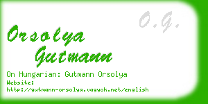 orsolya gutmann business card